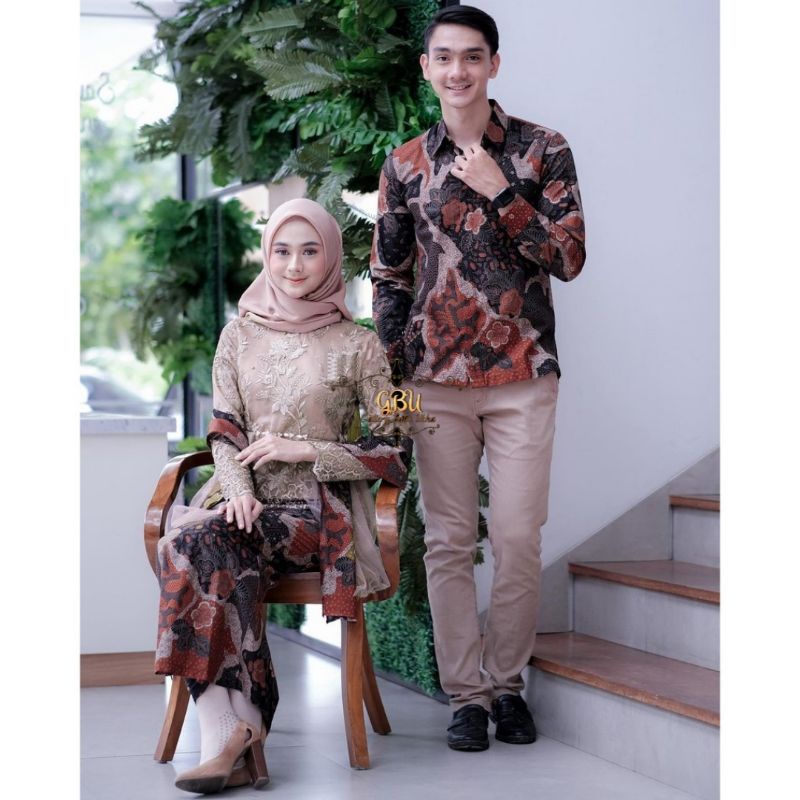 Set Couple Annisa Kebaya Couple Modern Batik couple kondangan Kebaya Couple Naira Batik couple NAIRA