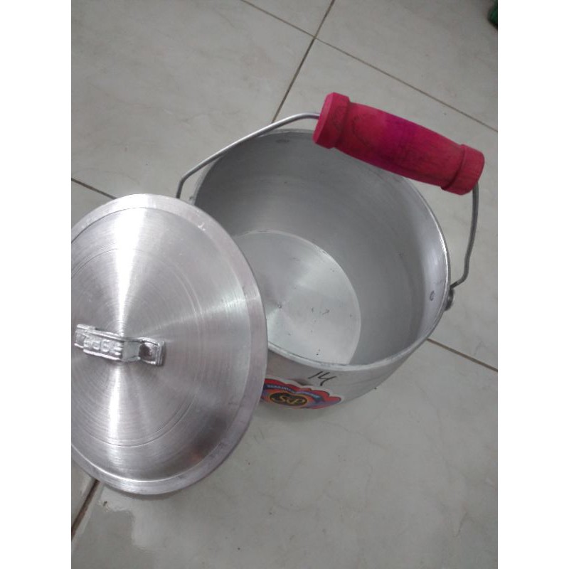ketel (kastrol) / penanak nasi super SP ALUMINIUM no 14