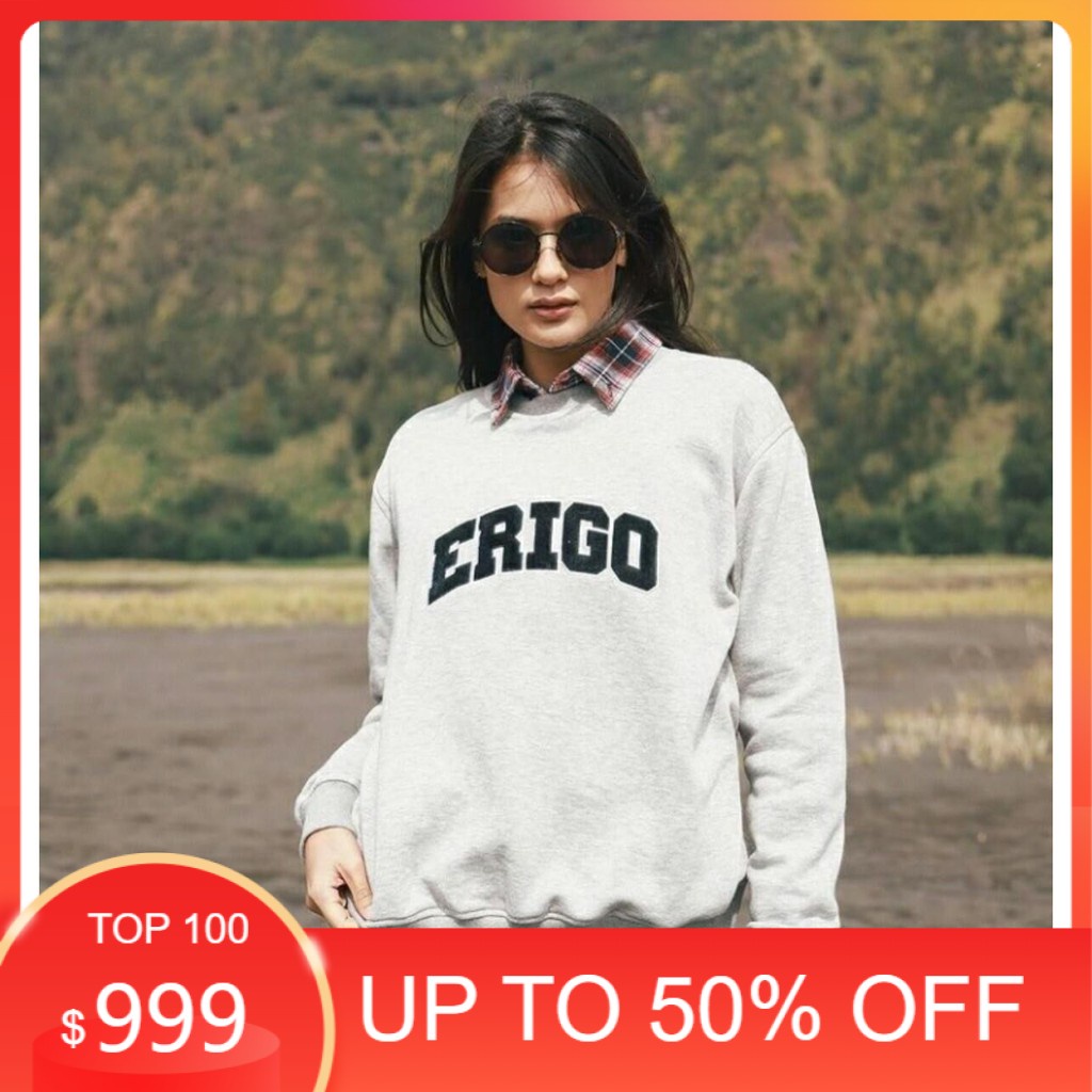 SWEATER ERIGO CREWNECK TERBARU - SWEATER PRIA ERIGO CREW NECK HITAM MURAH