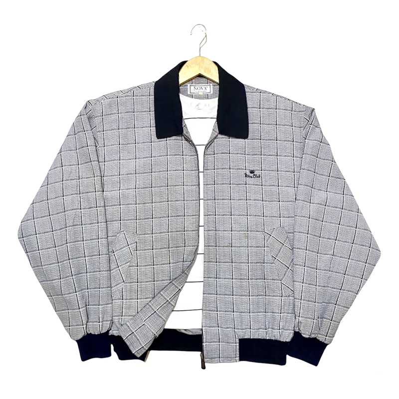 ✨New Stock 18 Februari 2022 ✨ Vintage Jacket  / Branded Harrington Jaket / Casual Thrift Bomber Jaket Second / Tartan Jacket / Jaket Bekas / Thrifting Jaket Casual Branded Original-Nova Tartan🔥