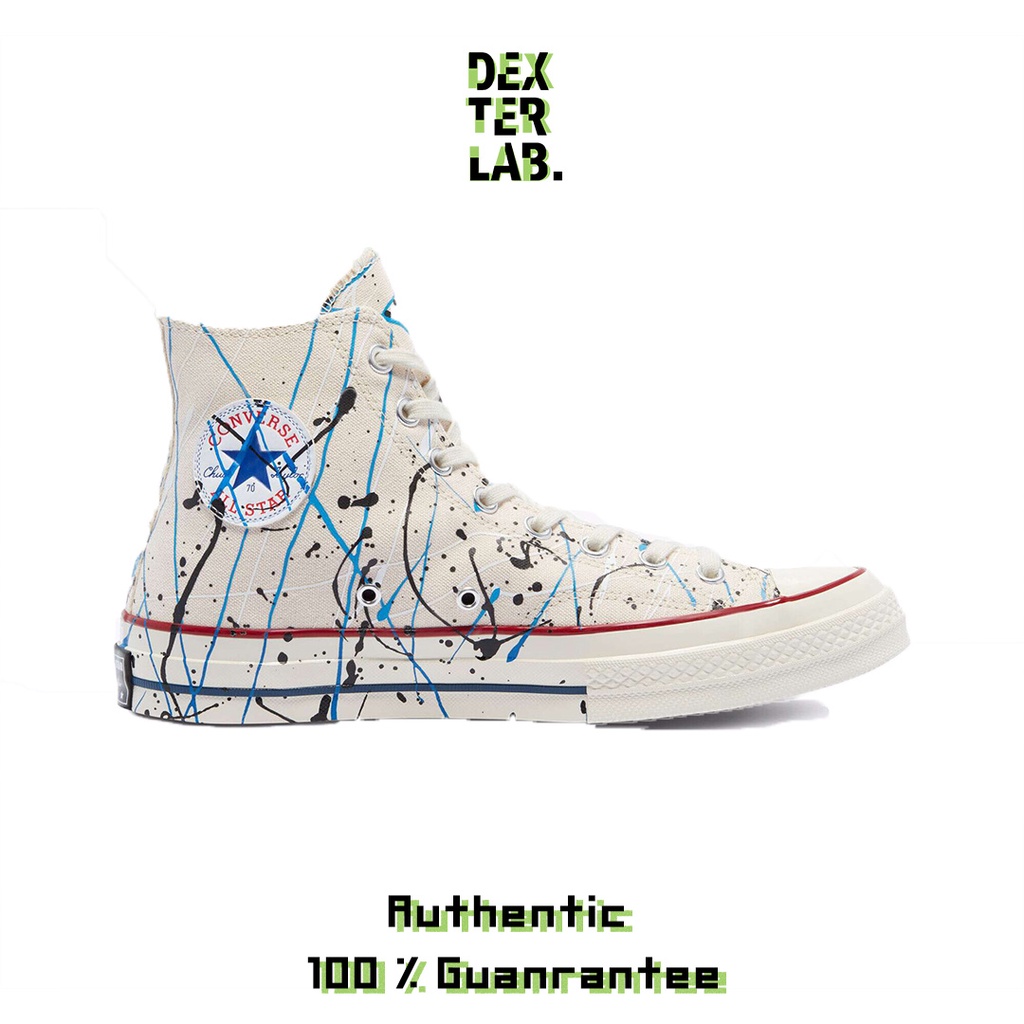 Converse Chuck Taylor 70s Hi Paint Splatter White Parchment