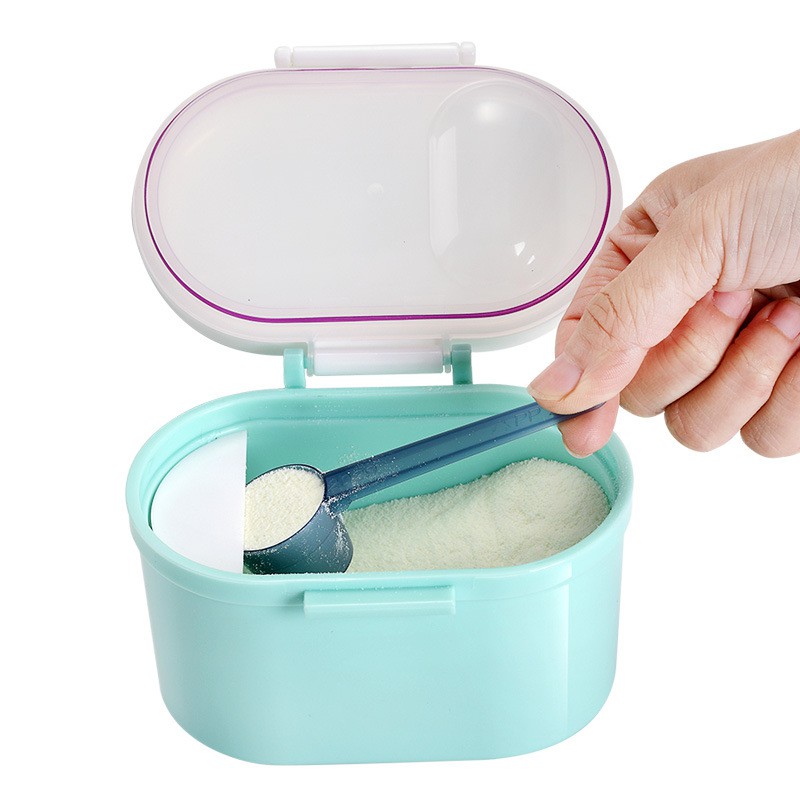 JOS907 Tempat Susu Kotak Penyimpanan Susu Bubuk Bayi Portable Sealed Ukuran Kecil