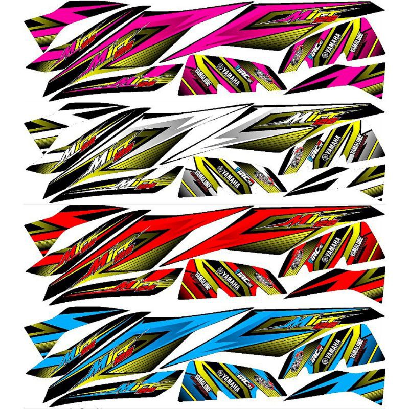 Striping Mio Z / Mio M3 / Mio 125 Variasi Stiker Sticker Skotlet Scotlite Motor List L Body