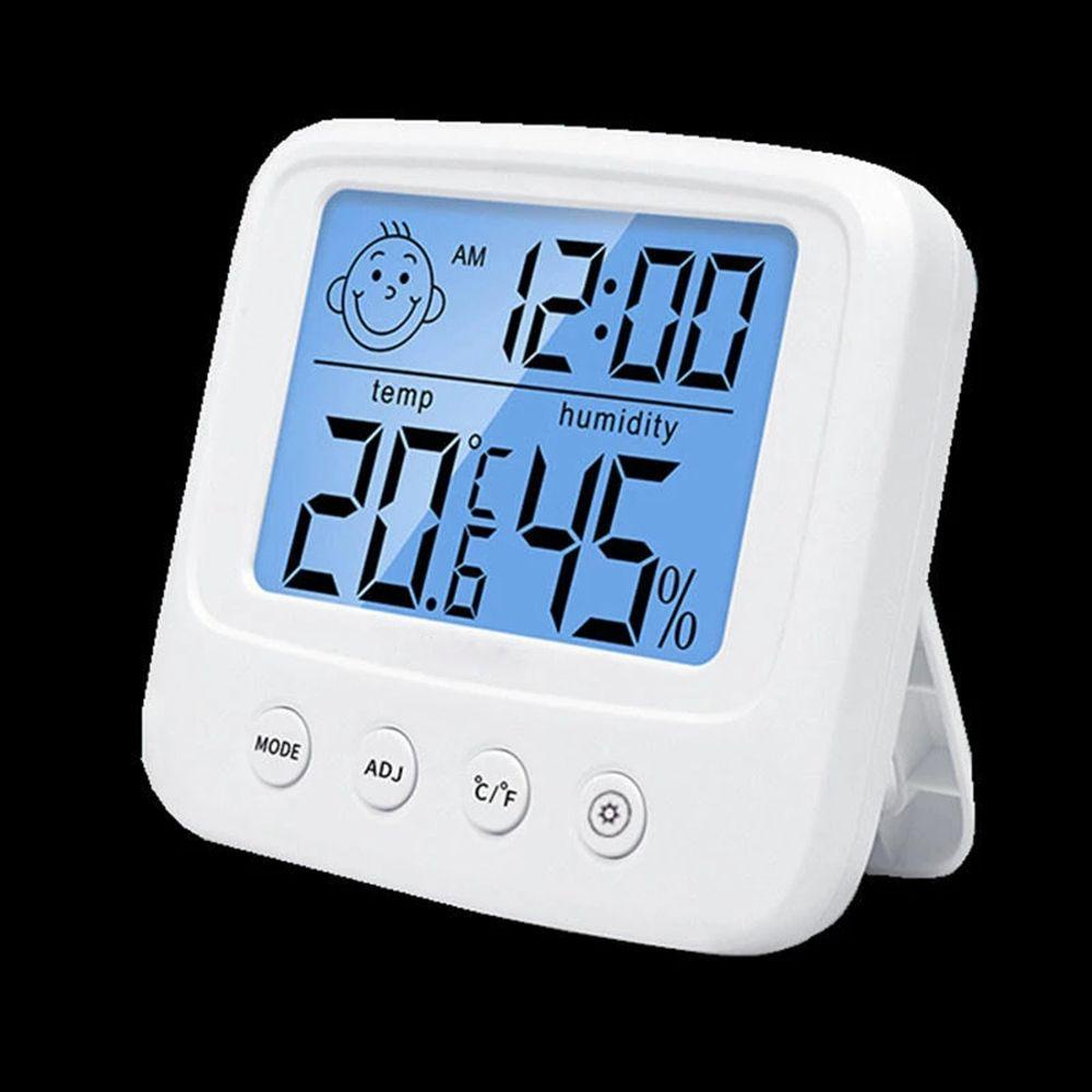 Solighter Pengukur Suhu Kelembaban Digital Indoor Weather Station Termometer Kamar Bayi