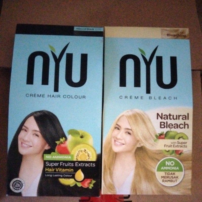 Nyu creme hair colour/nyu pewarna rambut/cat rambut/nyu