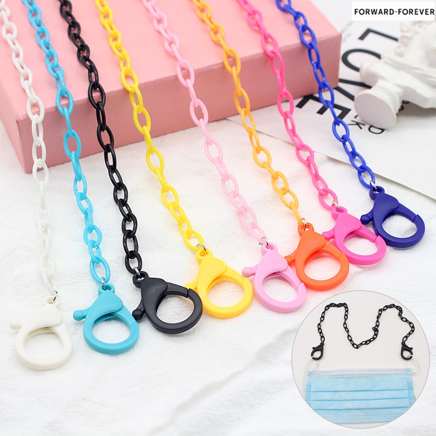 Japan and South Korea trend mask rope chain glasses chain lanyard extension non-slip anti-lost rope candy color