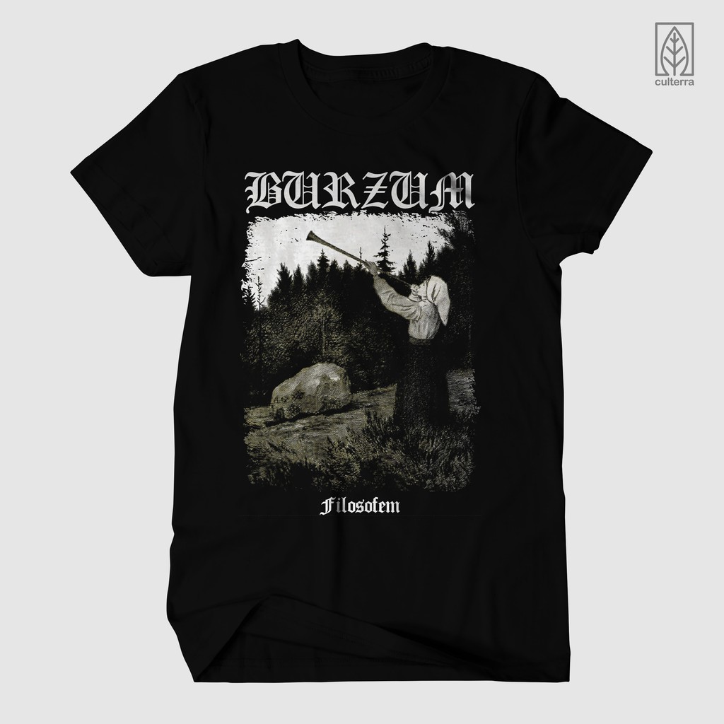 KAOS BAND / KAOS BURZUM / BAJU BURZUM KREM / BAJU BAND BURZUM / BAJU MUSIK ROCK METAL / COLOR VERSIO