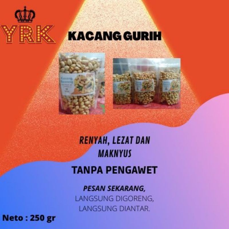 

kacang bawang gurih renyah