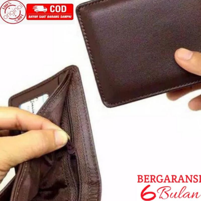 Dompet Kulit Pria ORIGINAL Resleting / Sleting