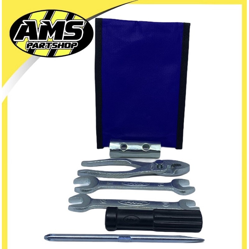 TOOLKIT MOTOR / TOOL SET ASPIRA 5PC  KUNCI BUSI / TANG / OBENG + / - KUNCI PAS 10 / 12 DAN 14 / 17-2