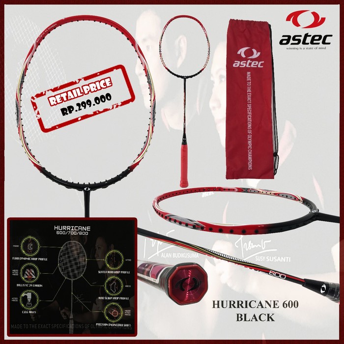 Astec Hurricane 600 Raket Badmiton Original