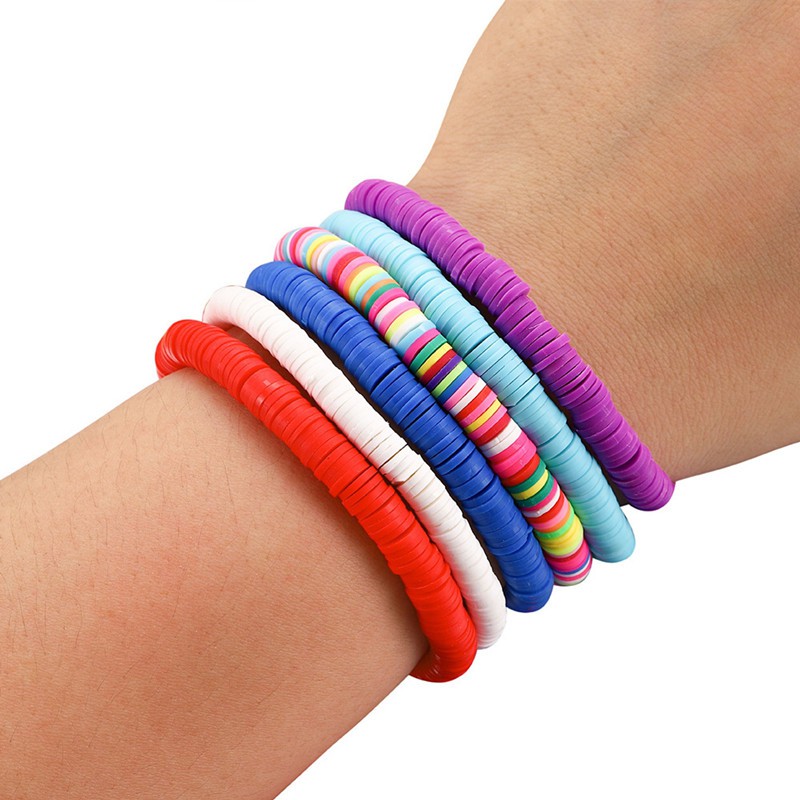 Diy Spacer Dengan Bahan Tanah Liat Halus Dan Warna Warni Ukuran 3/4/5/6mm Untuk Kalung/Gelang