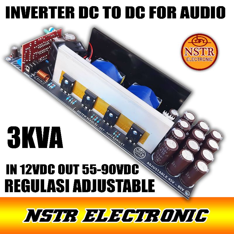 inverter 3kva dc to dc adjustable regulasi