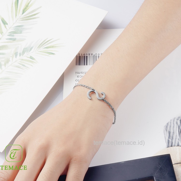 bracelet Emas 18k simple gelang titanium anti karat dan anti luntur perhiasan wanita