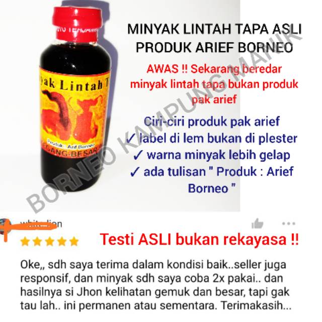 Beli 2 Gratis 1 Minyak Asli Kalimantan Asli Produksi Pak Arief Borneo Shopee Indonesia