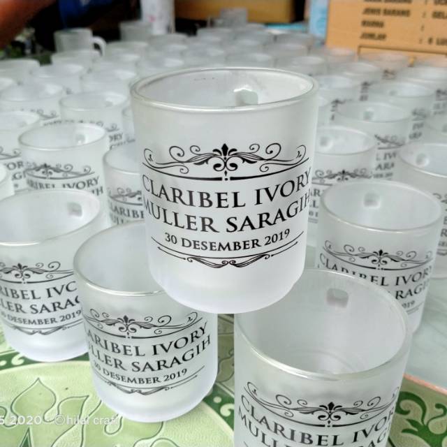 SOUVENIR ULANG TAHUN SOUVENIR GELAS DOFF SOUVENIR GELAS GAGANG