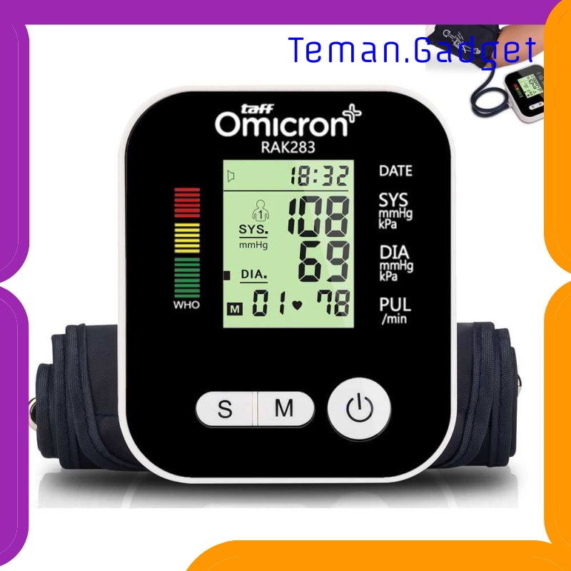 TG-FE328 TAFFOMICRON PENGUKUR TEKANAN DARAH TENSI BLOOD PRESSURE RAK-283