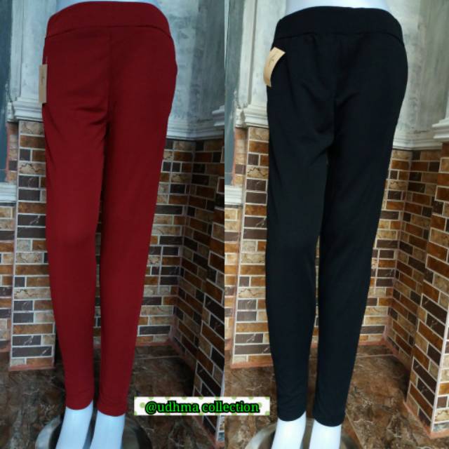 Jien pants wanita / celana luna panjang / celana streacht waffle crepe / terbaru dan termurah