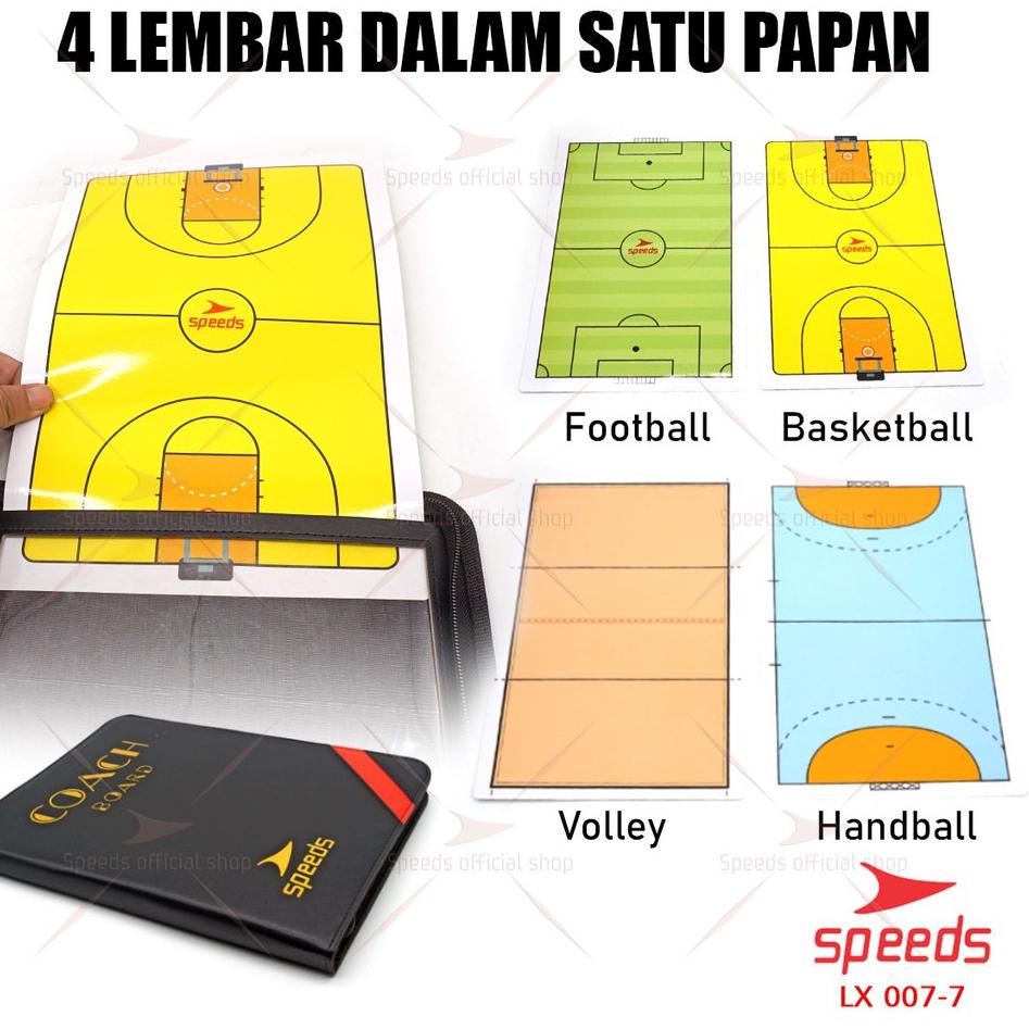 Pasti Murah SPEEDS Papan Strategi Taktik Pelatih Basket BasketBall Volleyball Coach Board Magnetic 007-7