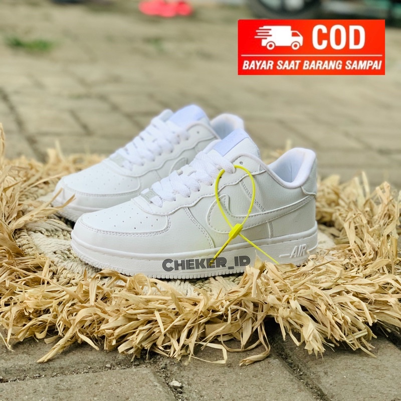 SEPATU WANITA SEPATU PRIA PUTIH POLOS NK3 A1R FORC3 MID LOW TRIPEL WHITE FULL WHITE PUTIH POLOS FULL PUTIH SNEAKERS TERBARU DAN TERLARIS