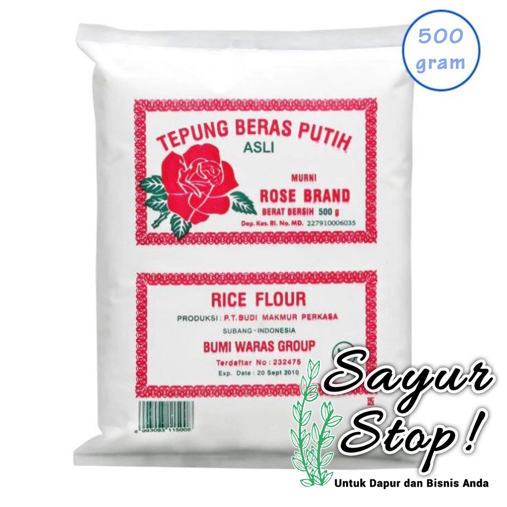 

Sayur Stop Tepung Beras Rosebrand 500 gram