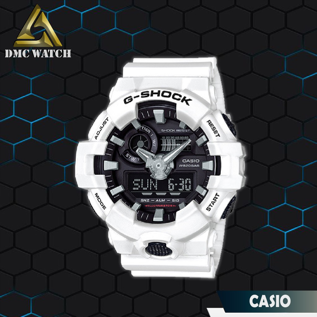 Jam Tangan Pria Casio G-Shock GA-700 White Original BM