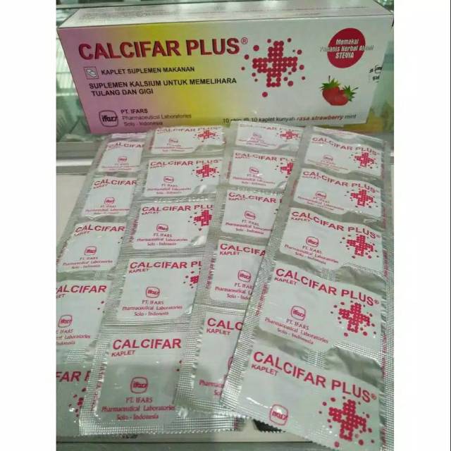 Calcifar plus kaplet suplemen tulang dan gigi