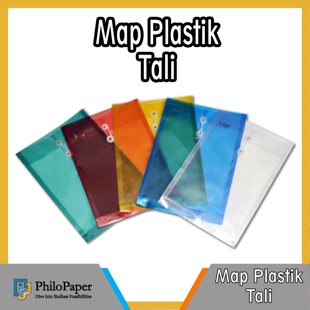 

ATK ~ Map Plastik Tali Warna Transparant
