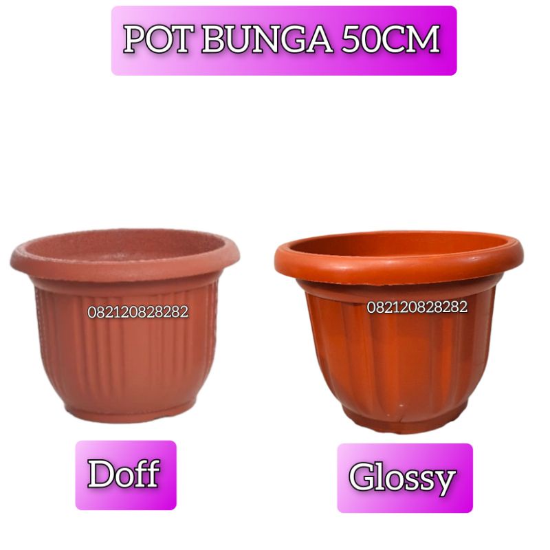 POT BUNGA BESAR 50CM POT TANAMAN HIAS / BUAH /BUNGA / BIBIT POT 50 CM MERAH