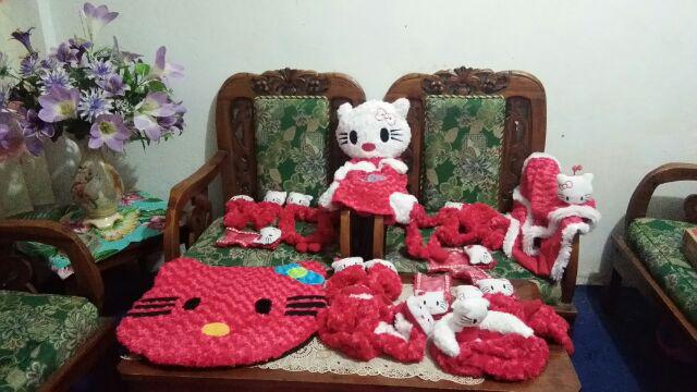 Keset Karakter Motif Hk Merah
