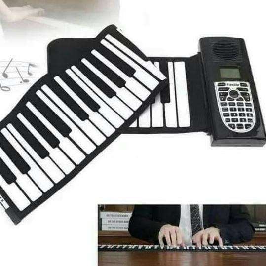 ➳ Piano Lipat Roll Up Piano Alat Musik Piano Portabel Portable ○