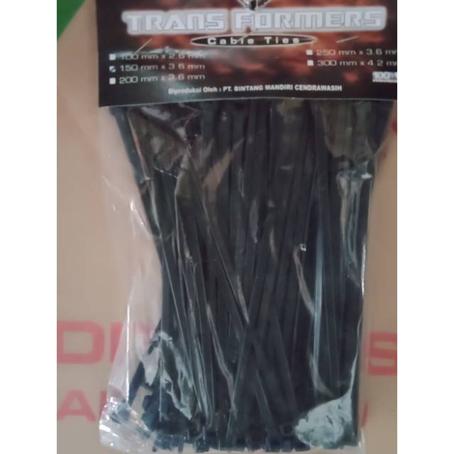 tali ripet 150 mm warna hitam