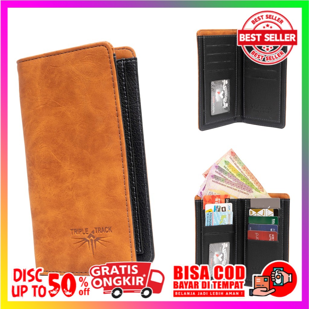 DOMPET COWOK DOMPET PANJANG LIPAT PRIA | DOMPET PRIA SEMI KULIT PREMIUM DOMPET DISTRO PRIA