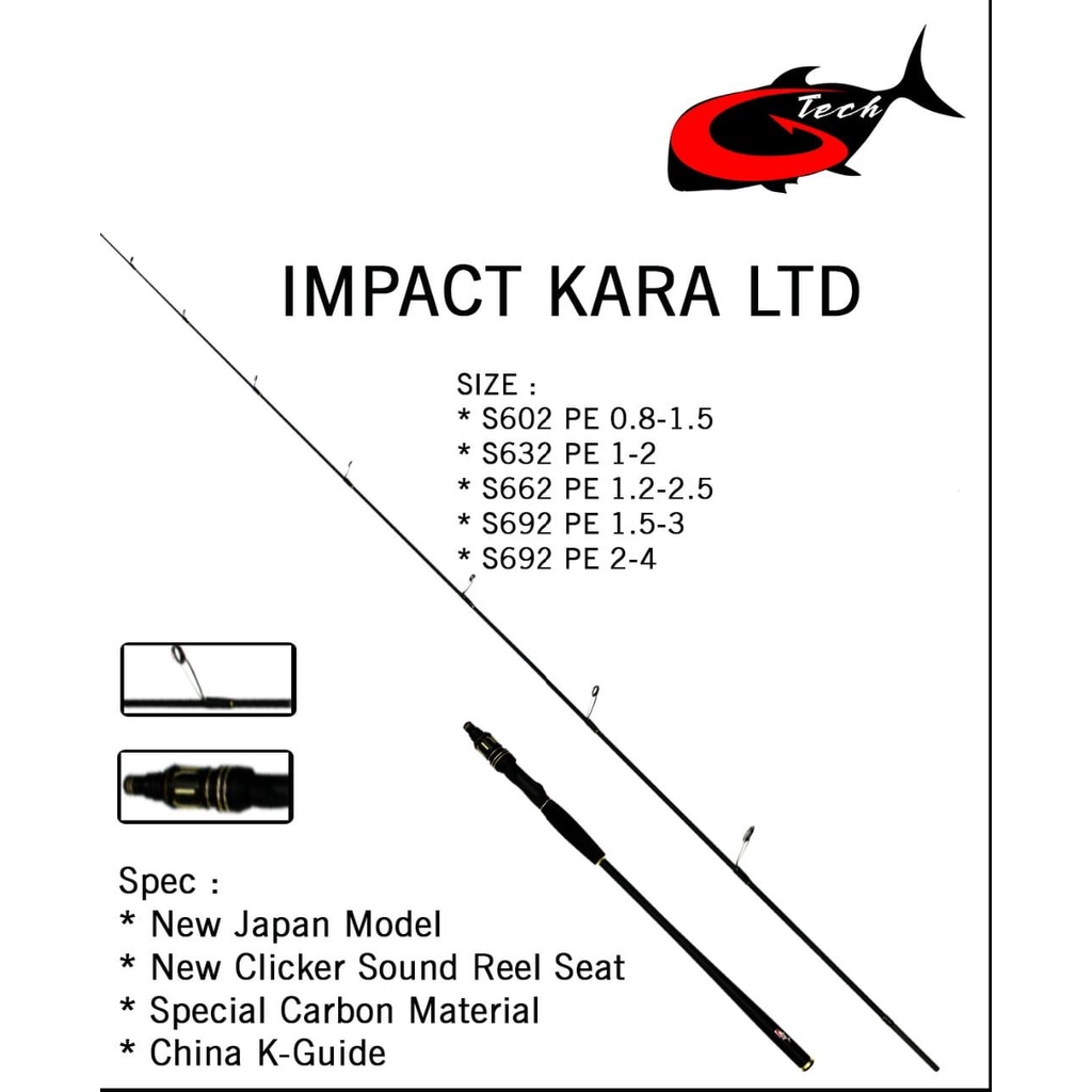 Rod GTECH LIGHT JIGGING IMPACT KARA LTD