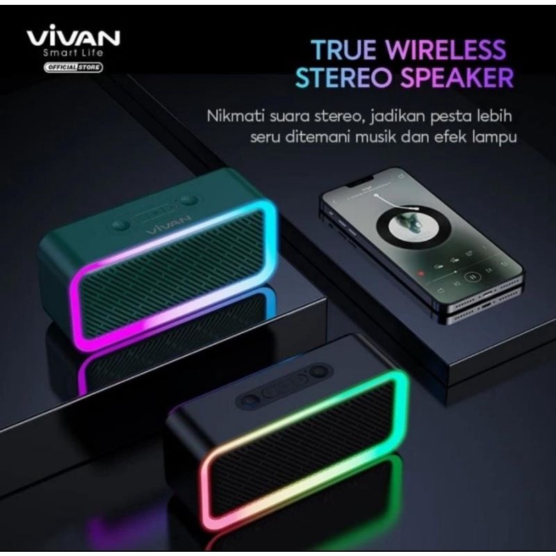 Speaker Vivan VS6 RGB Lighting Bluetooth