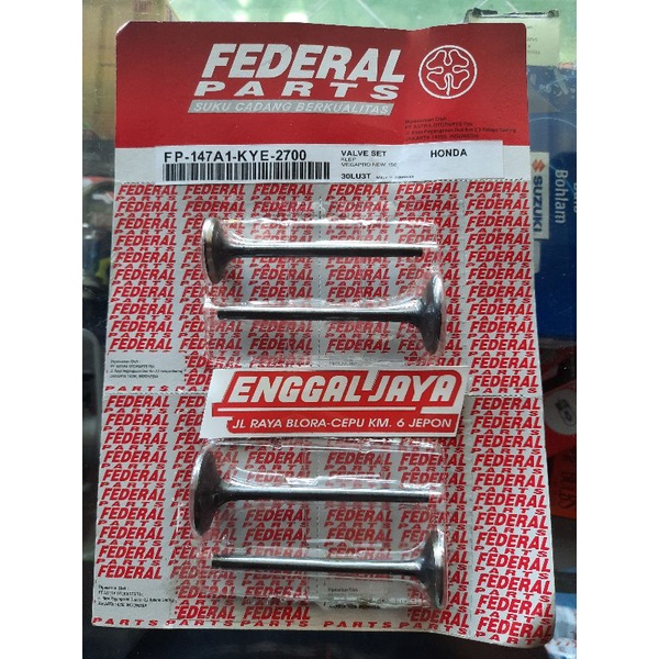 Klep Set MegaproMono, Verza Merek federalparts