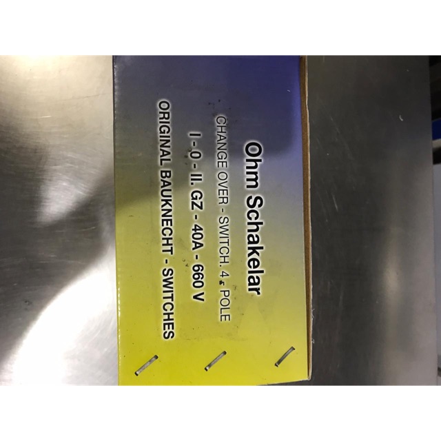 Ohm Saklar / Handle 40A 4 Pole model Pisau NK