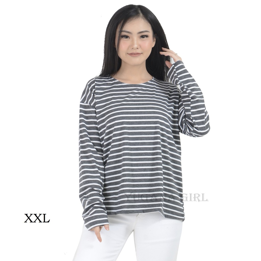 Belle Fashion Kaos XXL Jumbo Lengan Panjang Murah Wanita Belle Fashion Kaos XXL Jumbo Lengan Panjang Murah Wanita