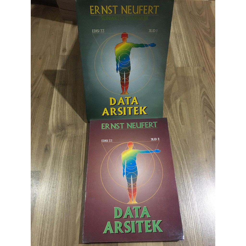 Buku Data Arsitek Ernst Neufert Edisi 33 Jilid 1 dan jilid 2 (2 buku) Buku Arsitektur ORIGINAL