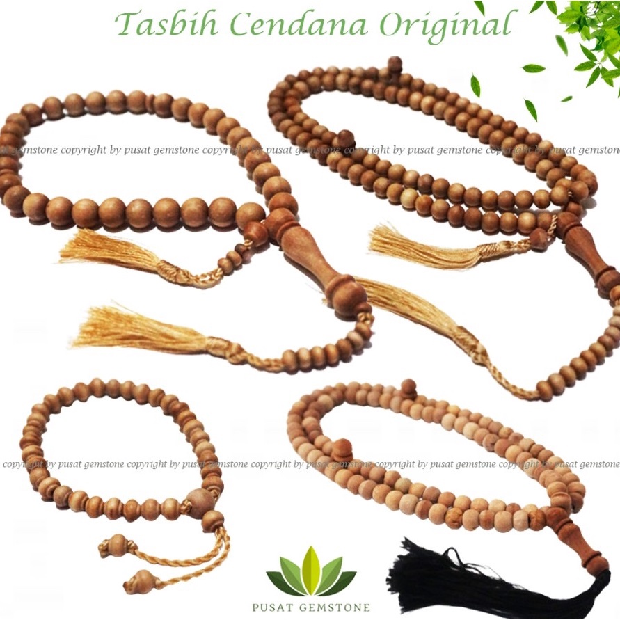 Tasbih Cendana kayu asli 99 butir