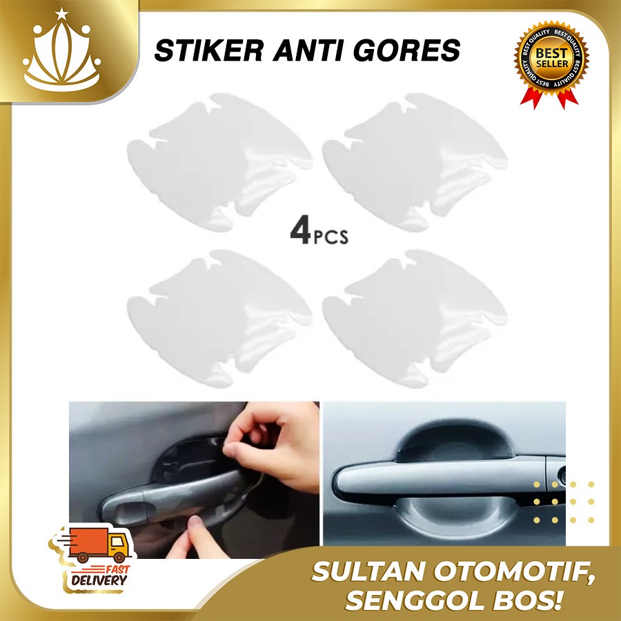 Stiker Anti Gores Pelindung Gagang Pintu Mobil - Car Handle Protector