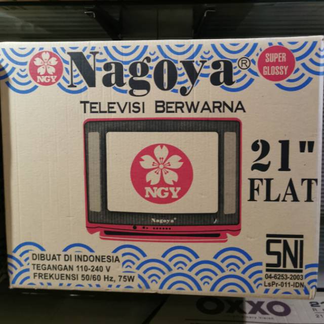[SUSE] TV TABUNG NAGOYA 21 IN INCH " SEMI FLAT CRT DURAGLASS STEREO SPEAKER