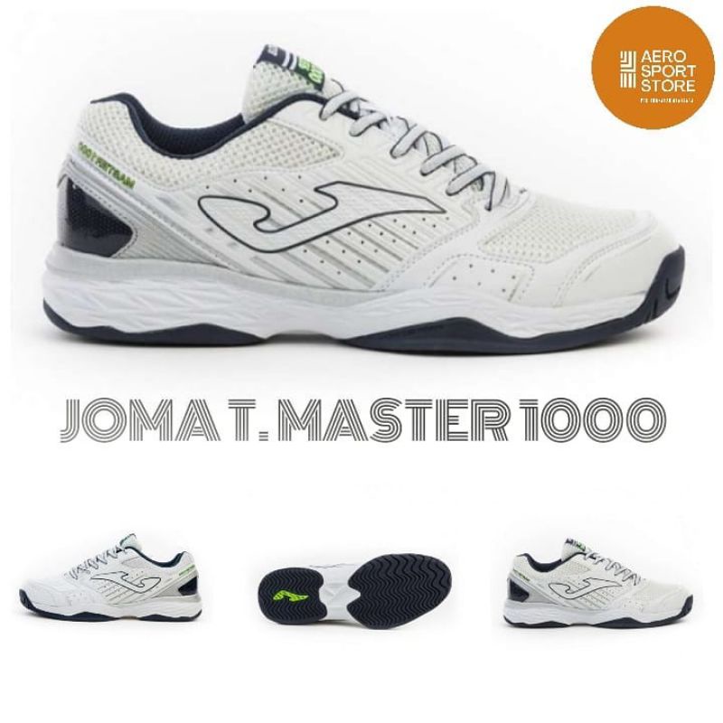 [ SEPATU TENIS LAPANGAN JOMA T. MASTER 1000 - PUTIH ]