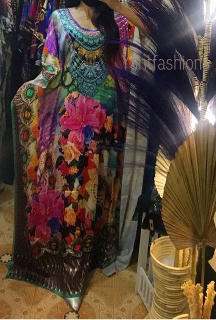 Kaftan India sutra silk kaftan import