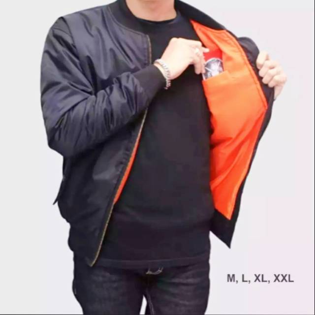 JAKET BOMBER/OUTWEAR/JAKET MURAH/JAKET POLOS BOMBER/JAKET HITAM POLOS