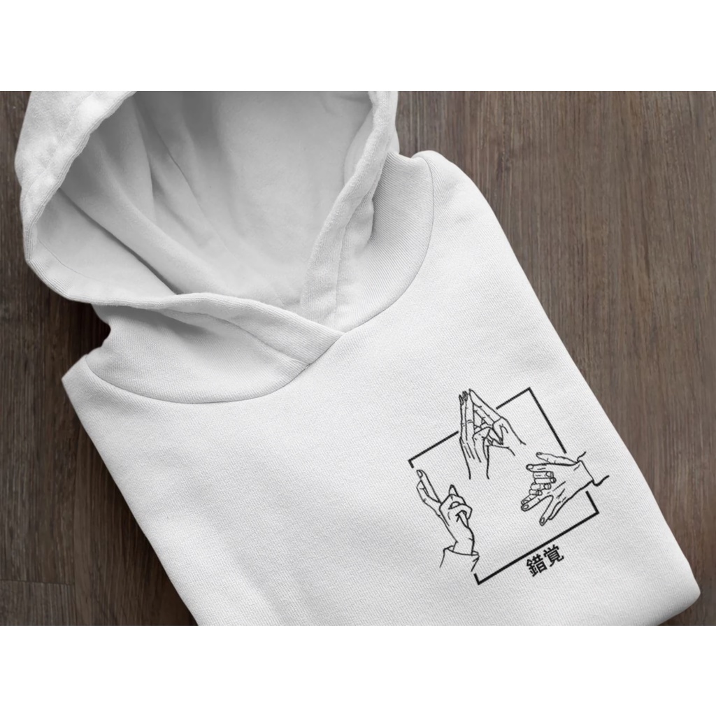 Hoodie Jujutsu Hand signal Line Art Anime Manga Jujutsu Kaisen Premium