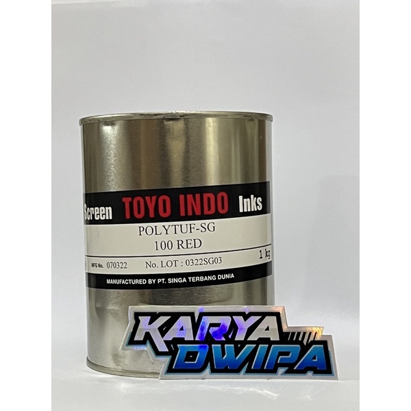 

Tinta Polytuf-SG 100 RED / Merah TOYO INDO 1 kg