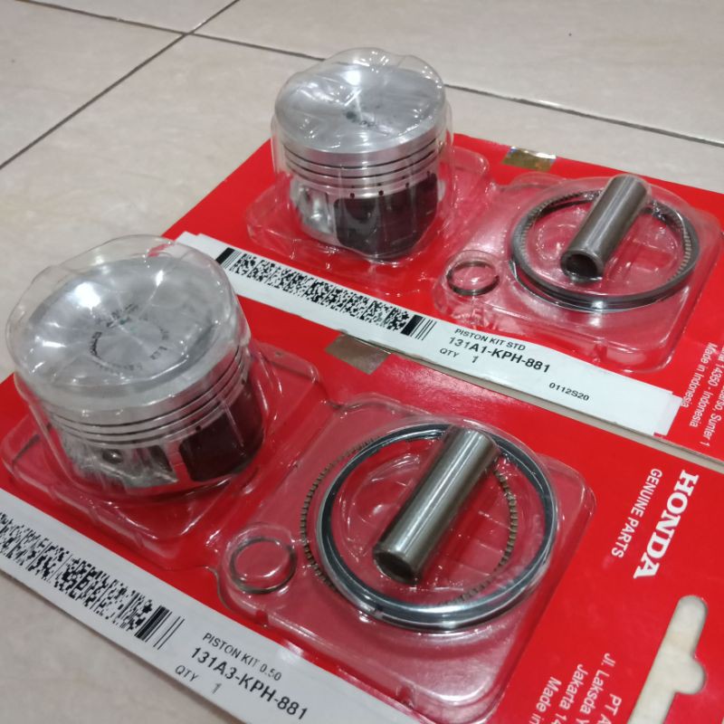 PISTON RING SEHER KIT KPH KARISMA SUPRA X 125 SIZE OS STANDAR STD 50 100 ORIGINAL ORI ASLI HONDA AHM-3