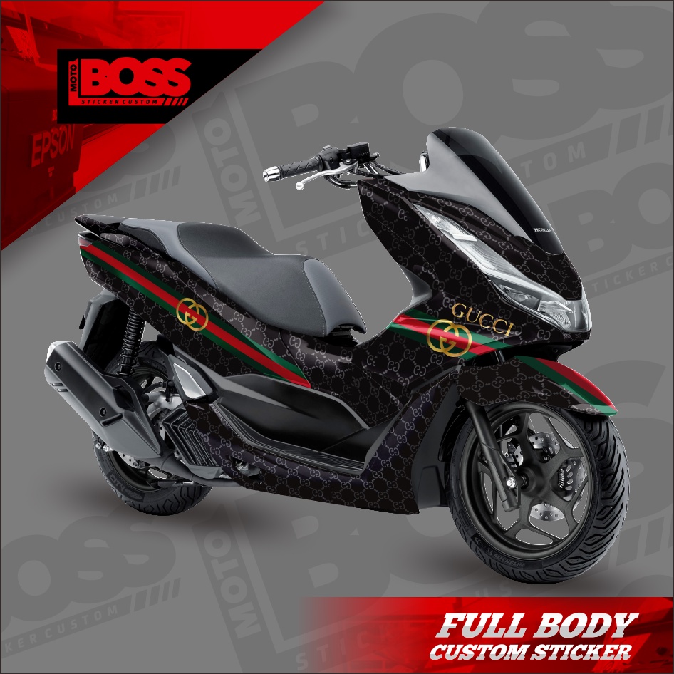 Decal Sticker Stiker Honda PCX 160 Full Body Striping dekal stiker Full Body PCX 160 Motif guci