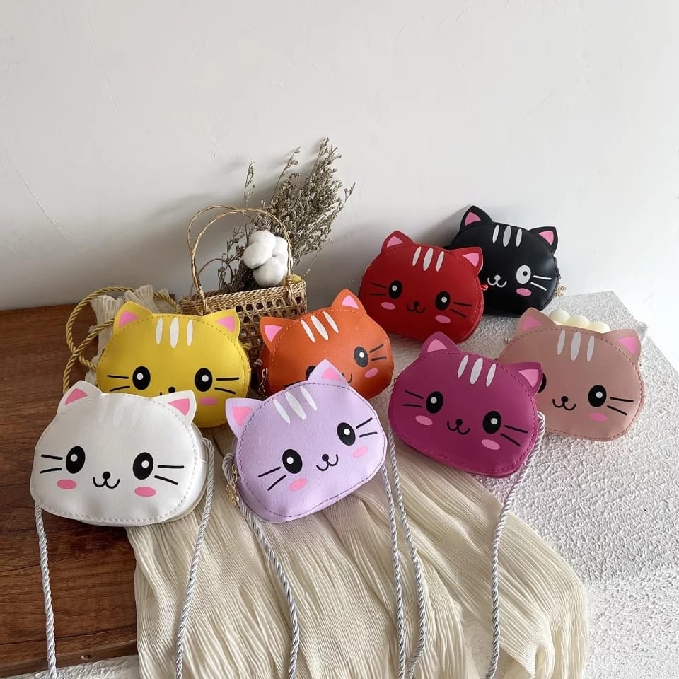 Tas selempang anak kucing lucu